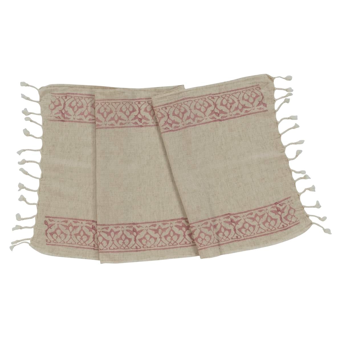 Ayana Peshkir Natural - Dusty Rose