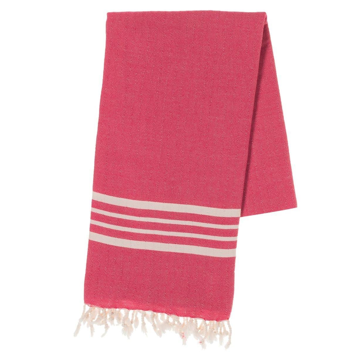 Bath & Beach Towel Krem Sultan Peshtemal Fuchsia