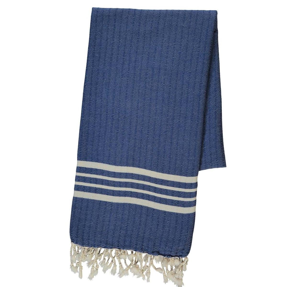 Bath & Beach Towel Krem Sultan Peshtemal Royal Blue