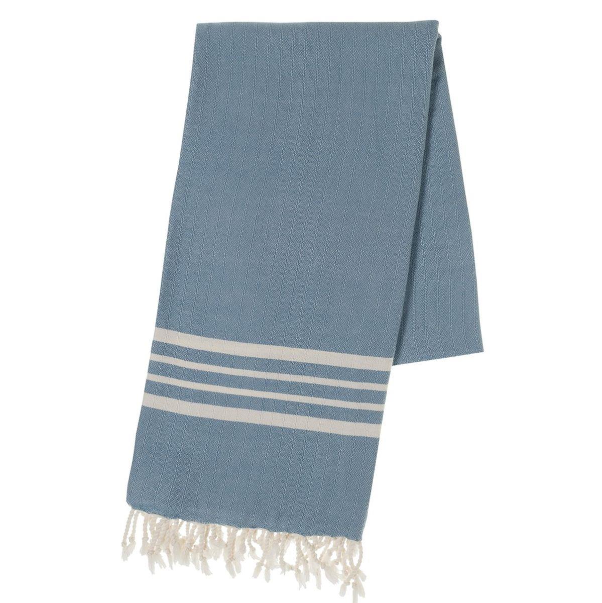 Bath & Beach Towel Krem Sultan Peshtemal Air Blue