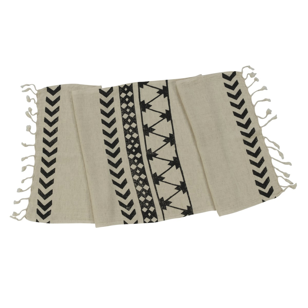 Dicle Peshkir Natural - Black