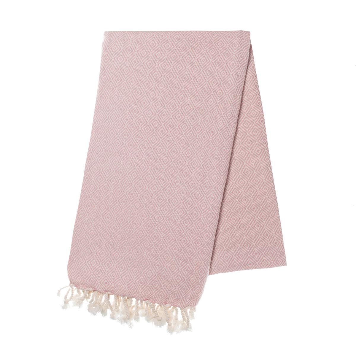 Diamond Peshtemal Rose Pink