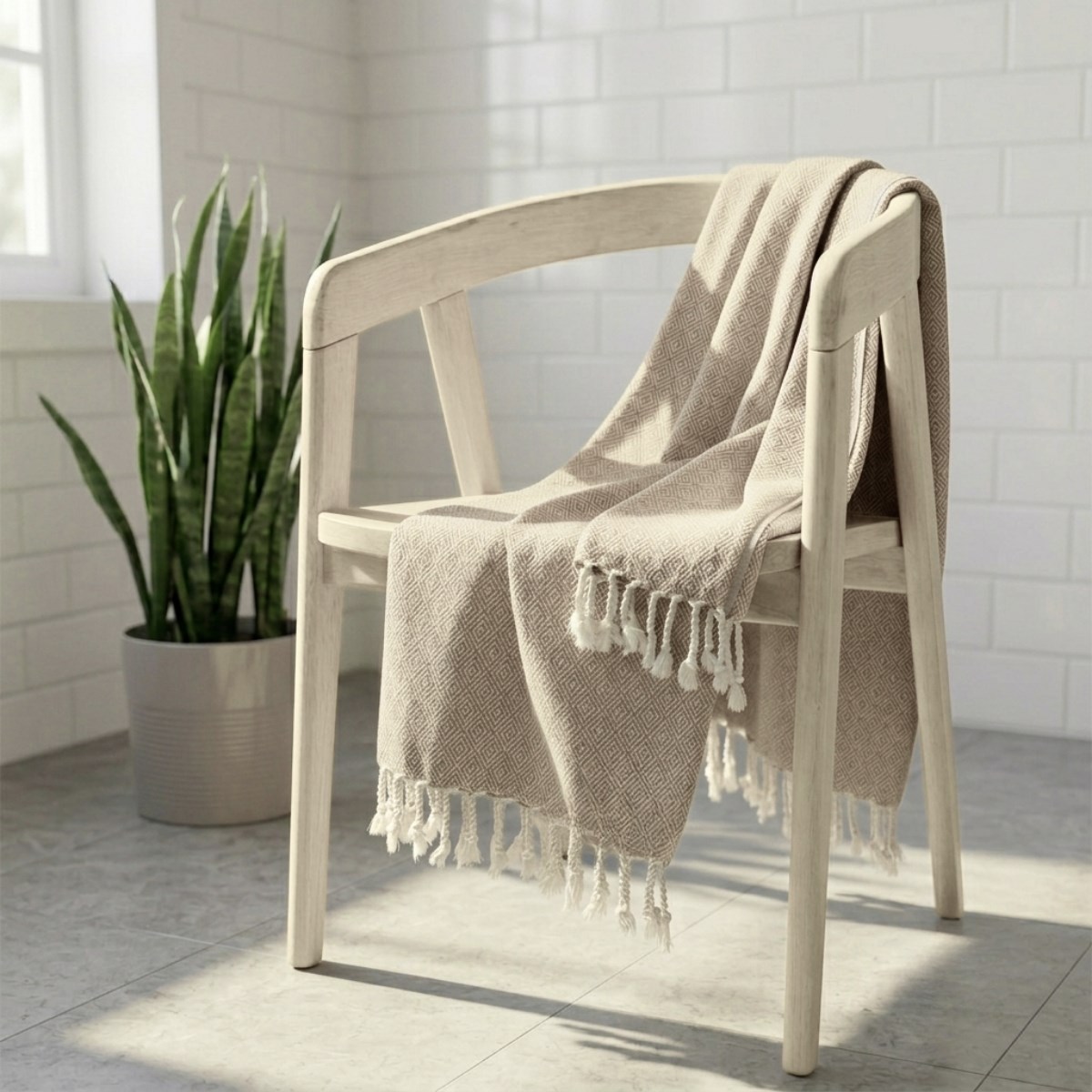 Diamond Peshtemal Taupe