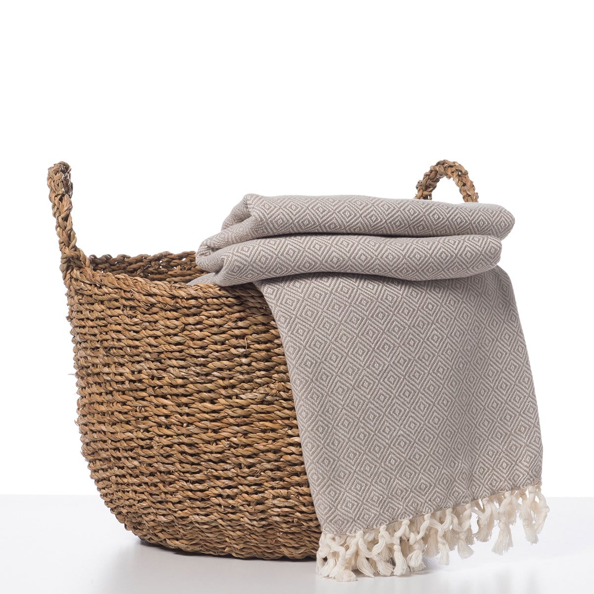 Diamond Throw Taupe