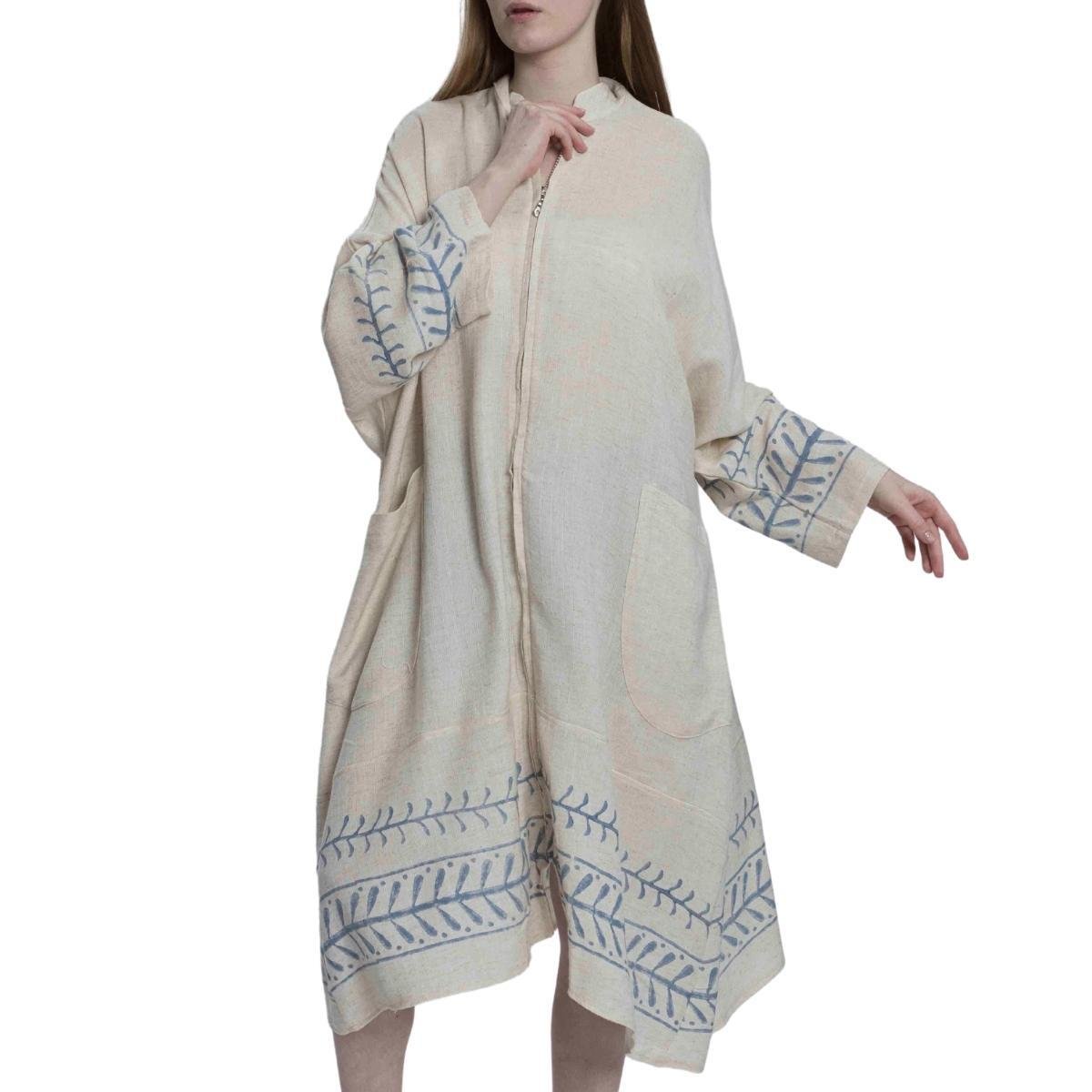 Gazel Kaftan Ham - Mavi