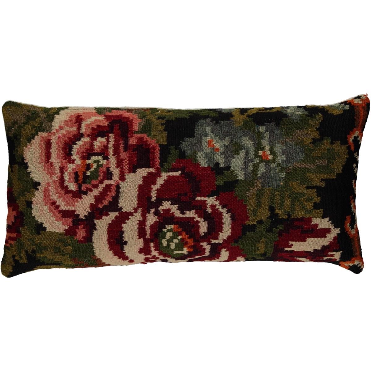 Rose Kelim Cushion Cover Multi Color 04