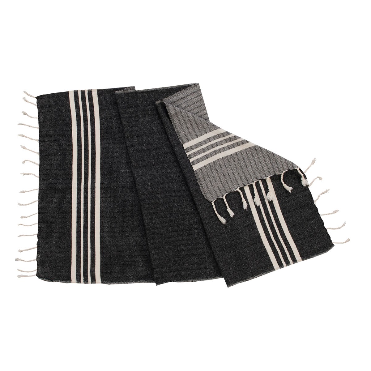 Hand Towel Krem Sultan Peshkir Black