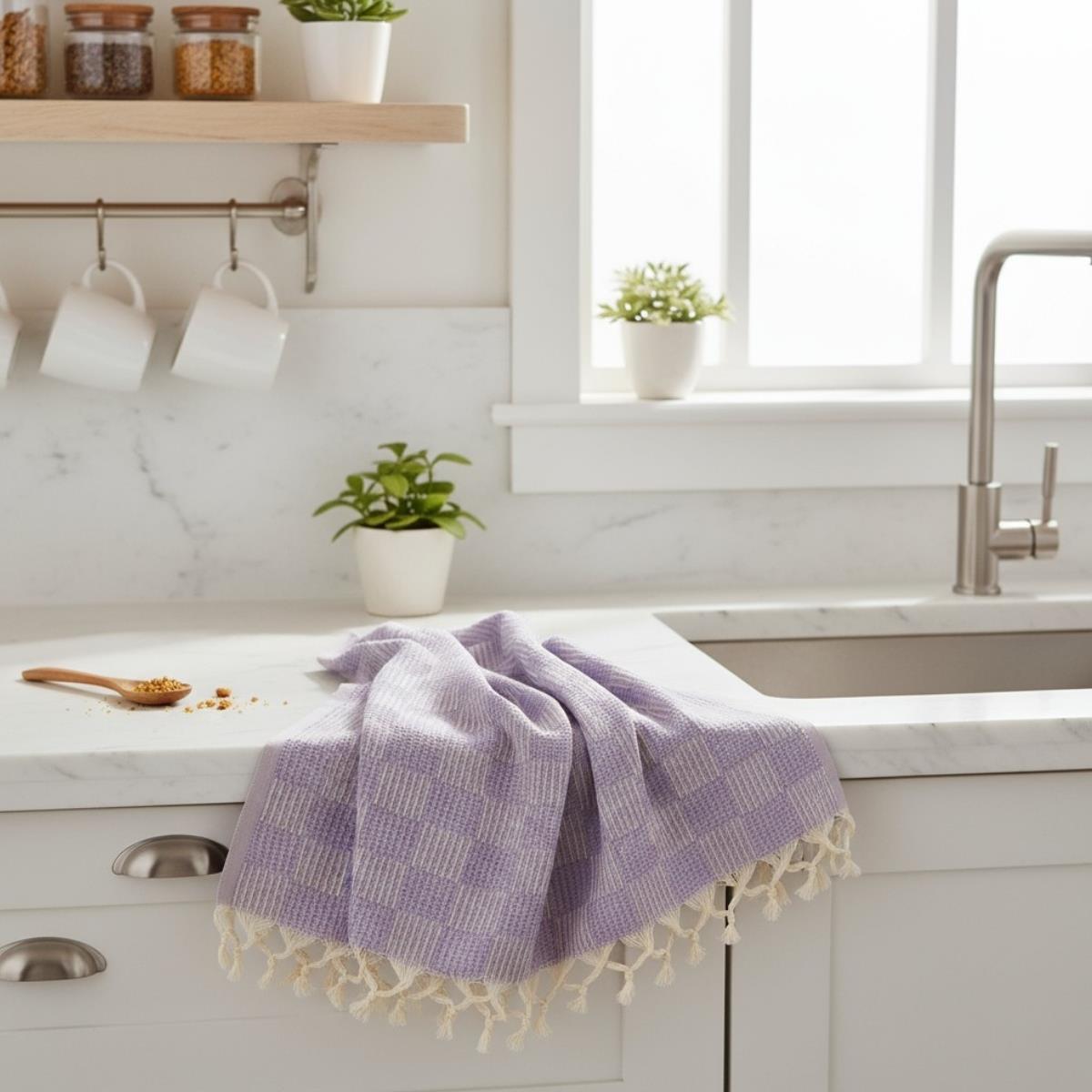Square Peshkir Dark Lilac