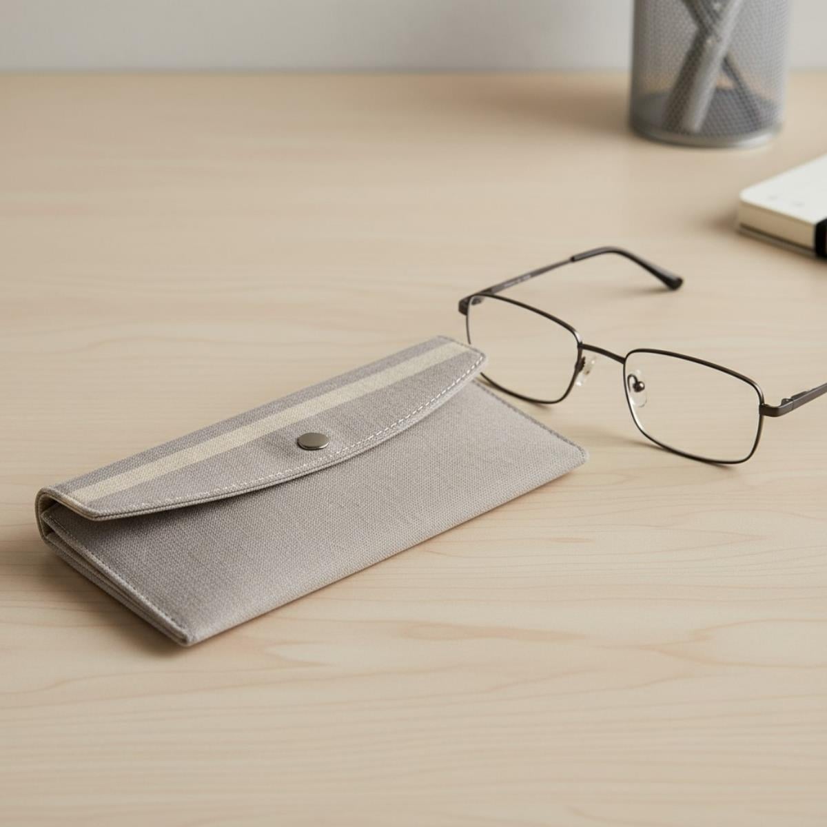 Glasses Case Home Accessories Beige