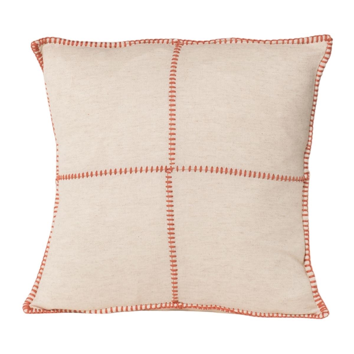 Patchwork Classic Cushion Cover Natural - Brick
