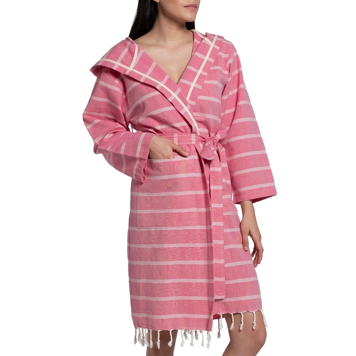 Kokosh Bathrobe with Hood Fuchsia