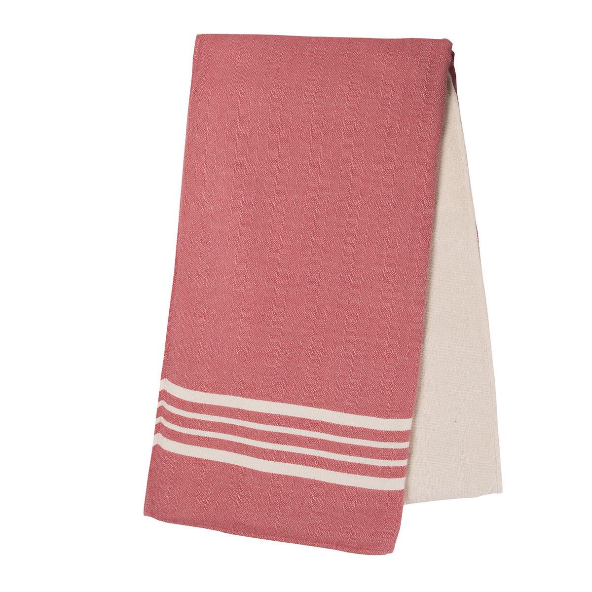 Krem Sultan Peshtemal with Towel Dusty Rose