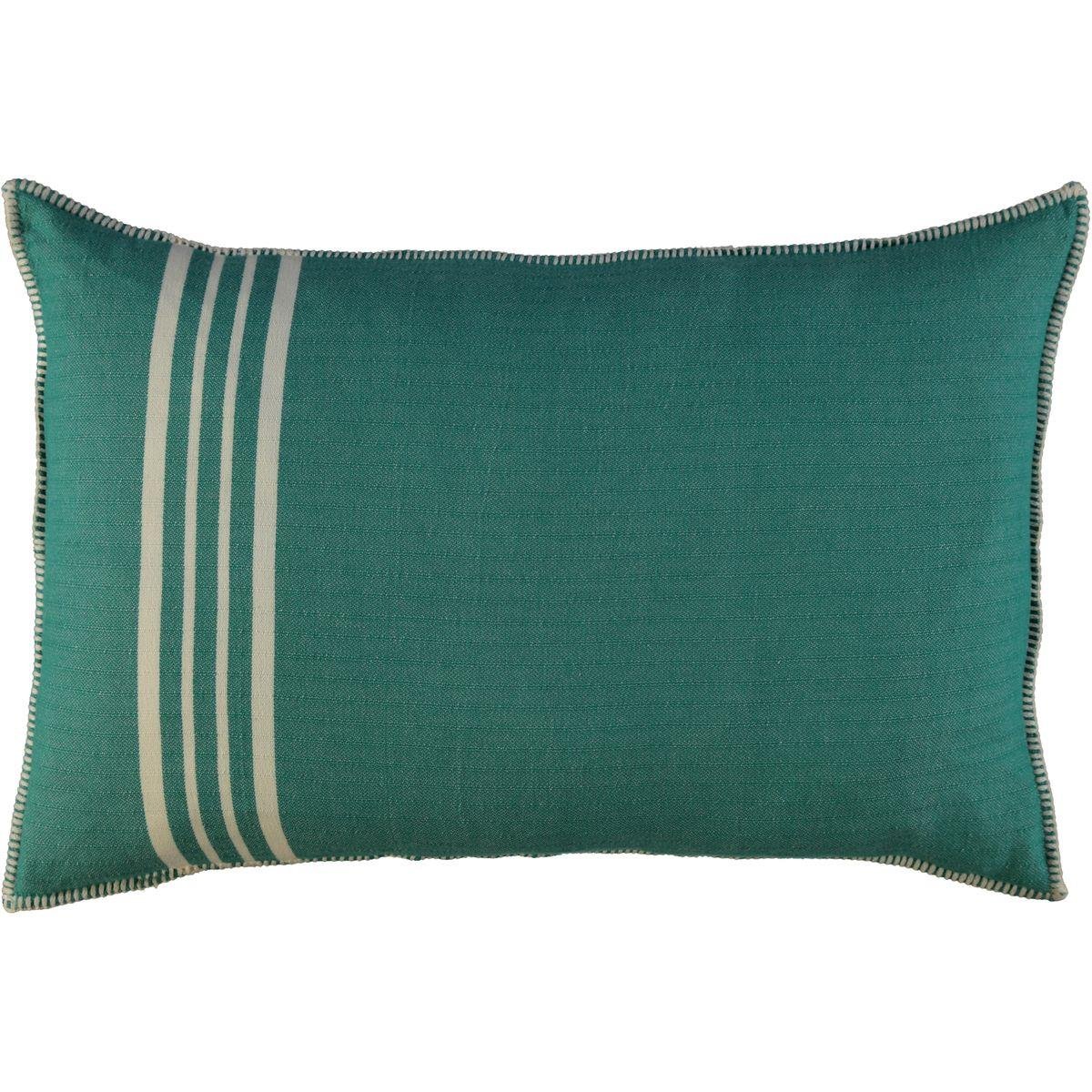 Krem Sultan Klasik Yastık Kılıfı Fanfare Yeşili