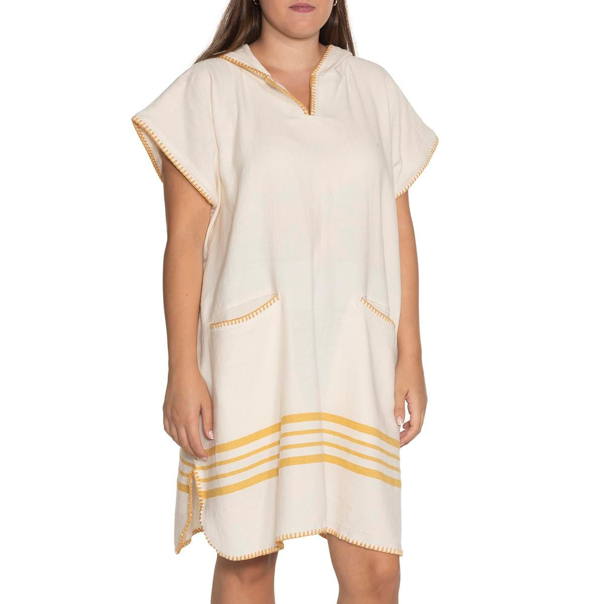 Krem Sultan Poncho Natural - Yellow