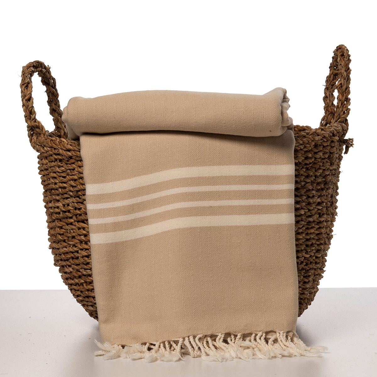 Krem Sultan XL Throw Beige