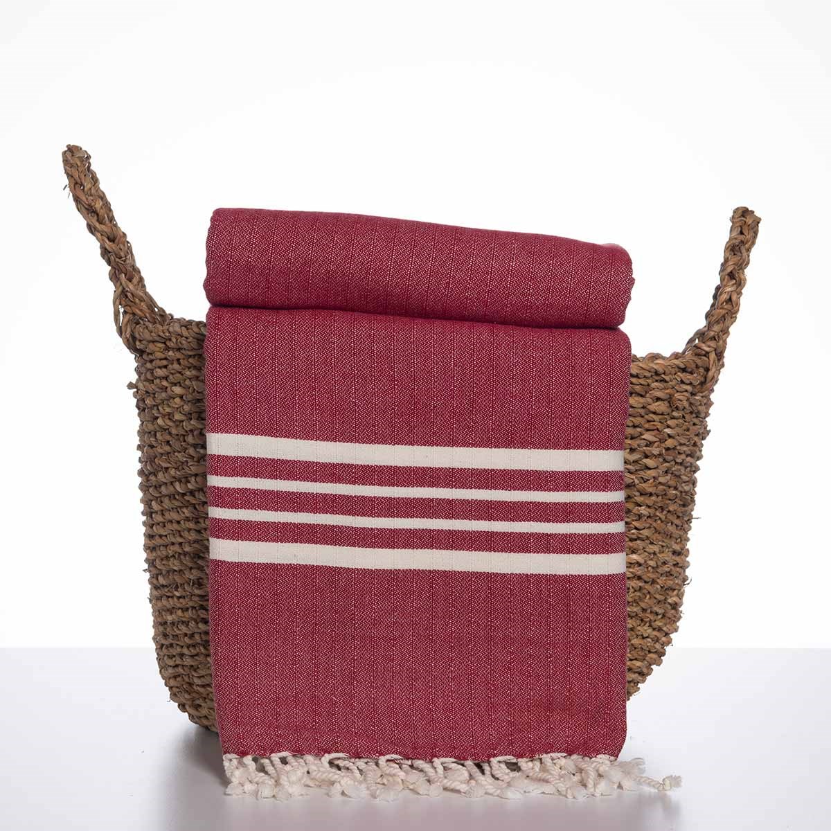 Krem Sultan XL Throw Bordeaux