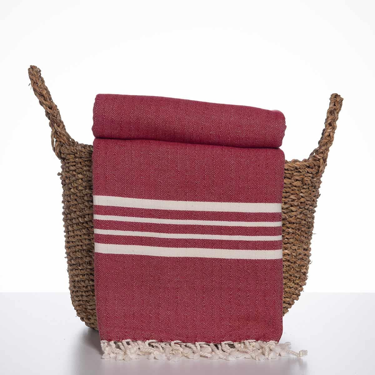 Krem Sultan XL Throw Bordeaux