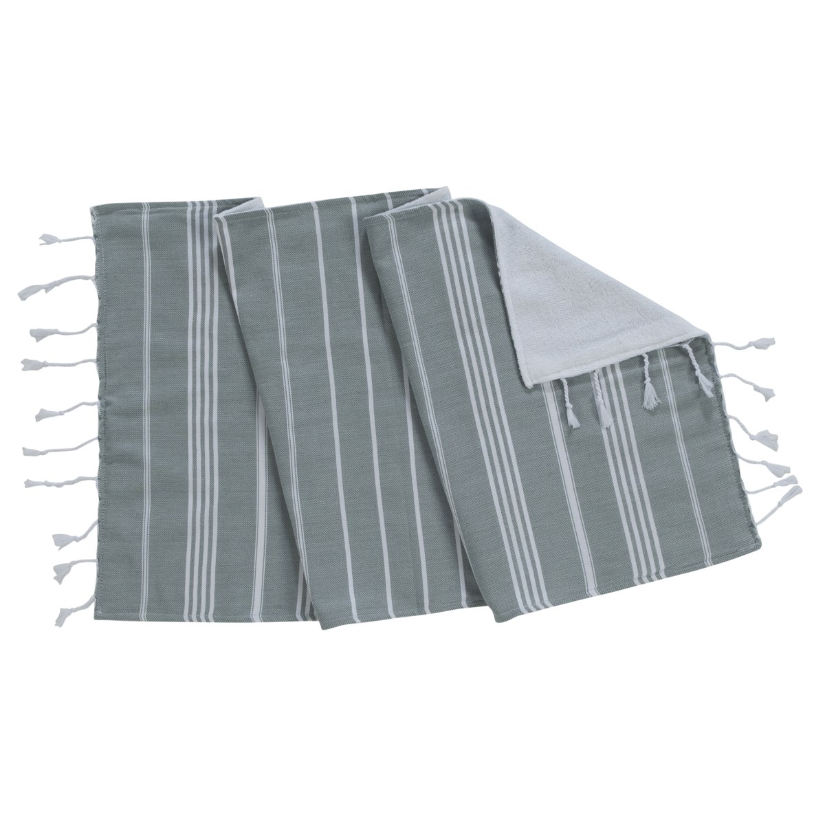 Leyla Peshtemal with Towel Almond Green