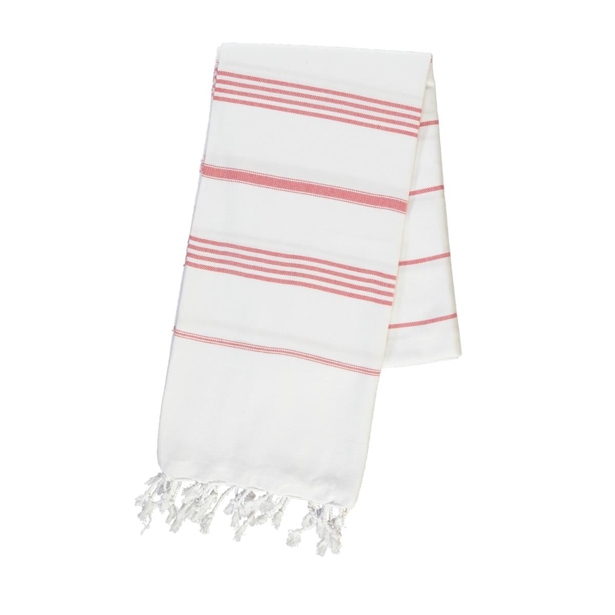Leyla Peshtemal White - Red