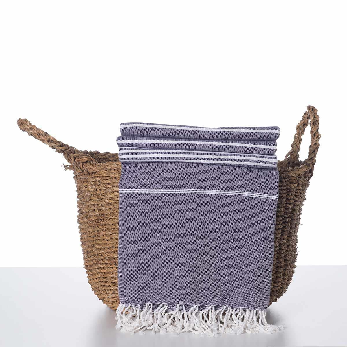 Leyla XL Throw Dark Purple