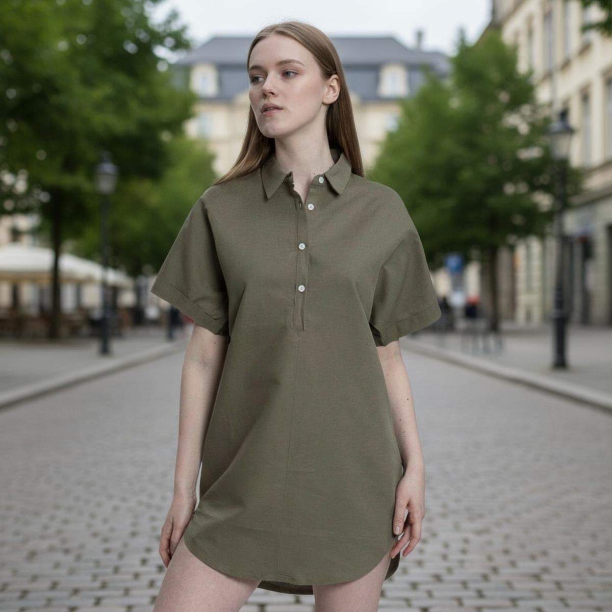 Mine Blouse Khaki