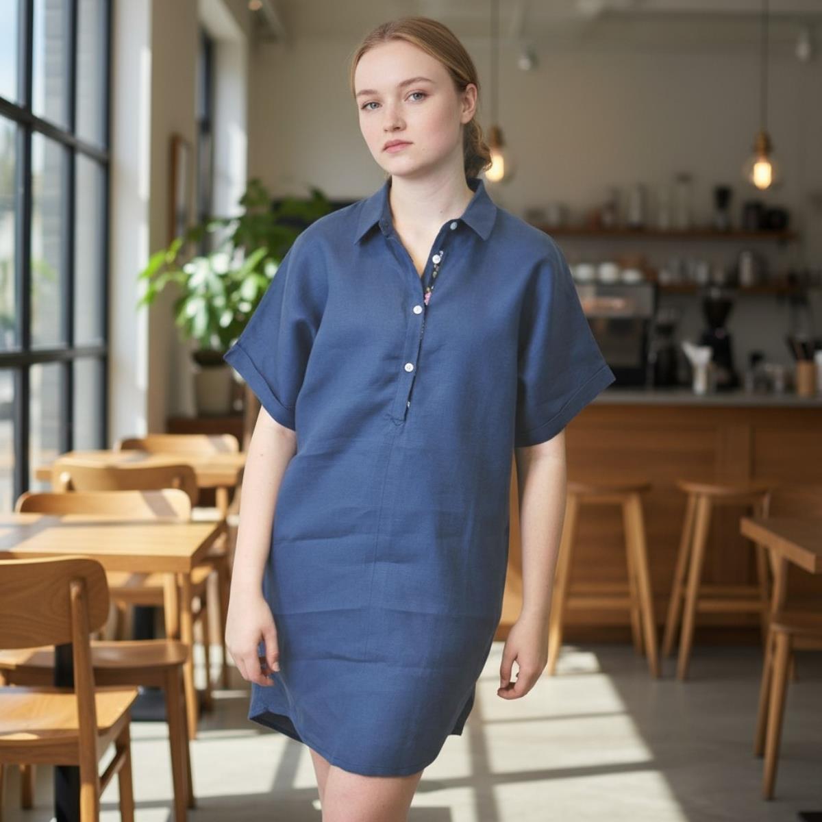 Mine Blouse Dark Blue