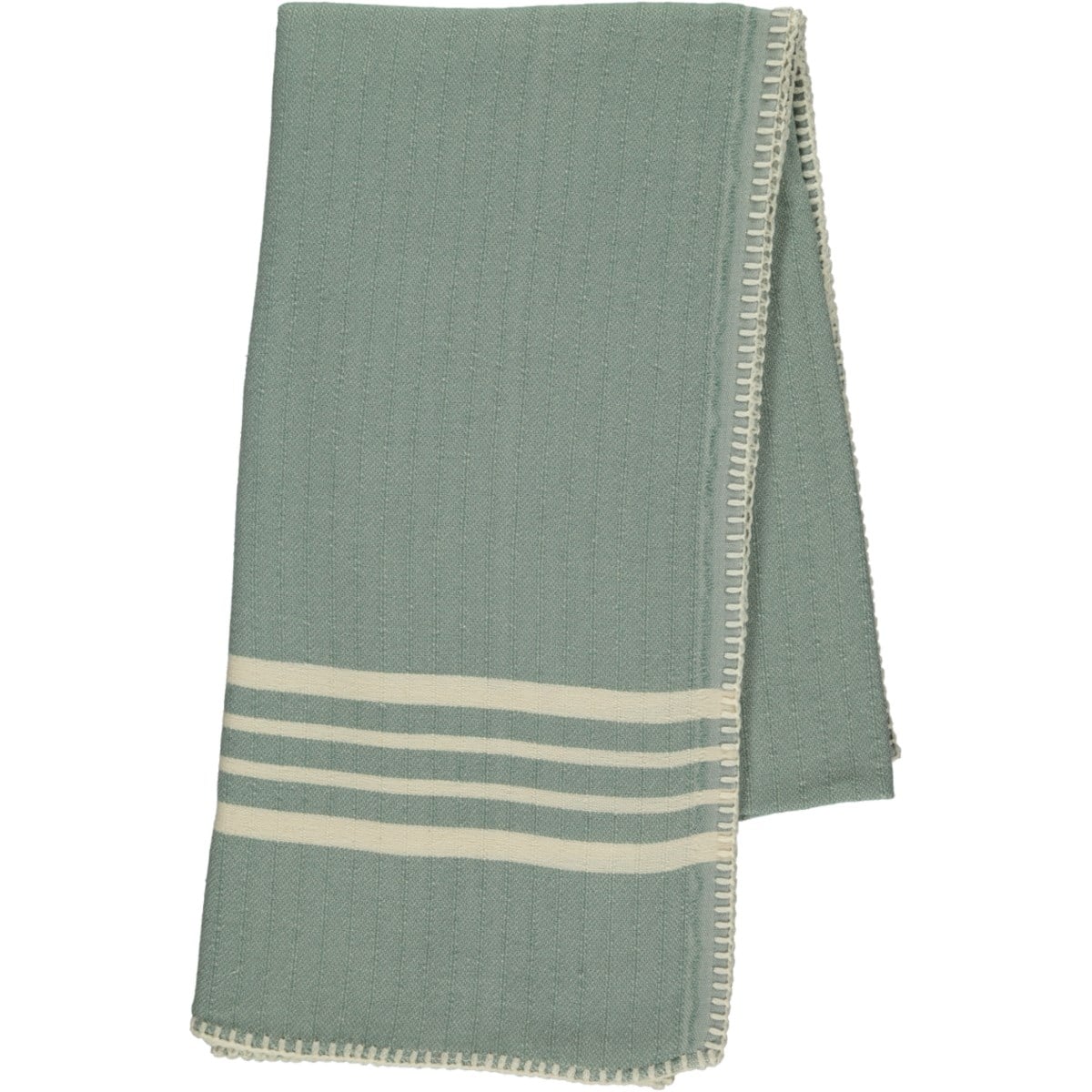 Sultan Stitched Peshtemal Almond Green