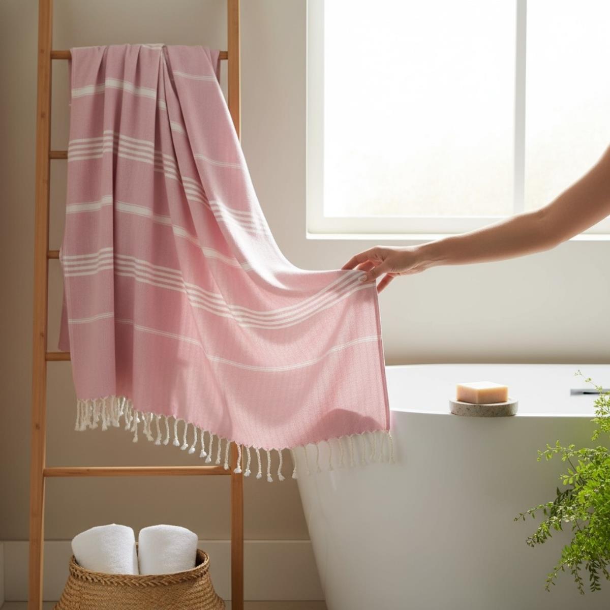 Sultan CP Peshtemal Rose Pink