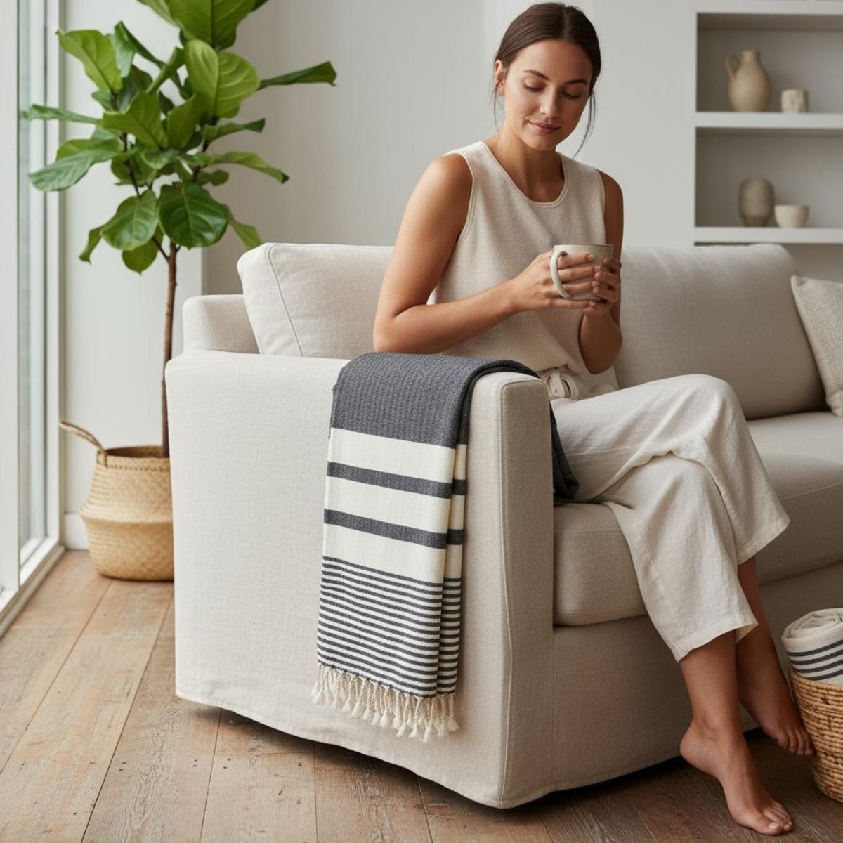 Nature Peshtemal Black