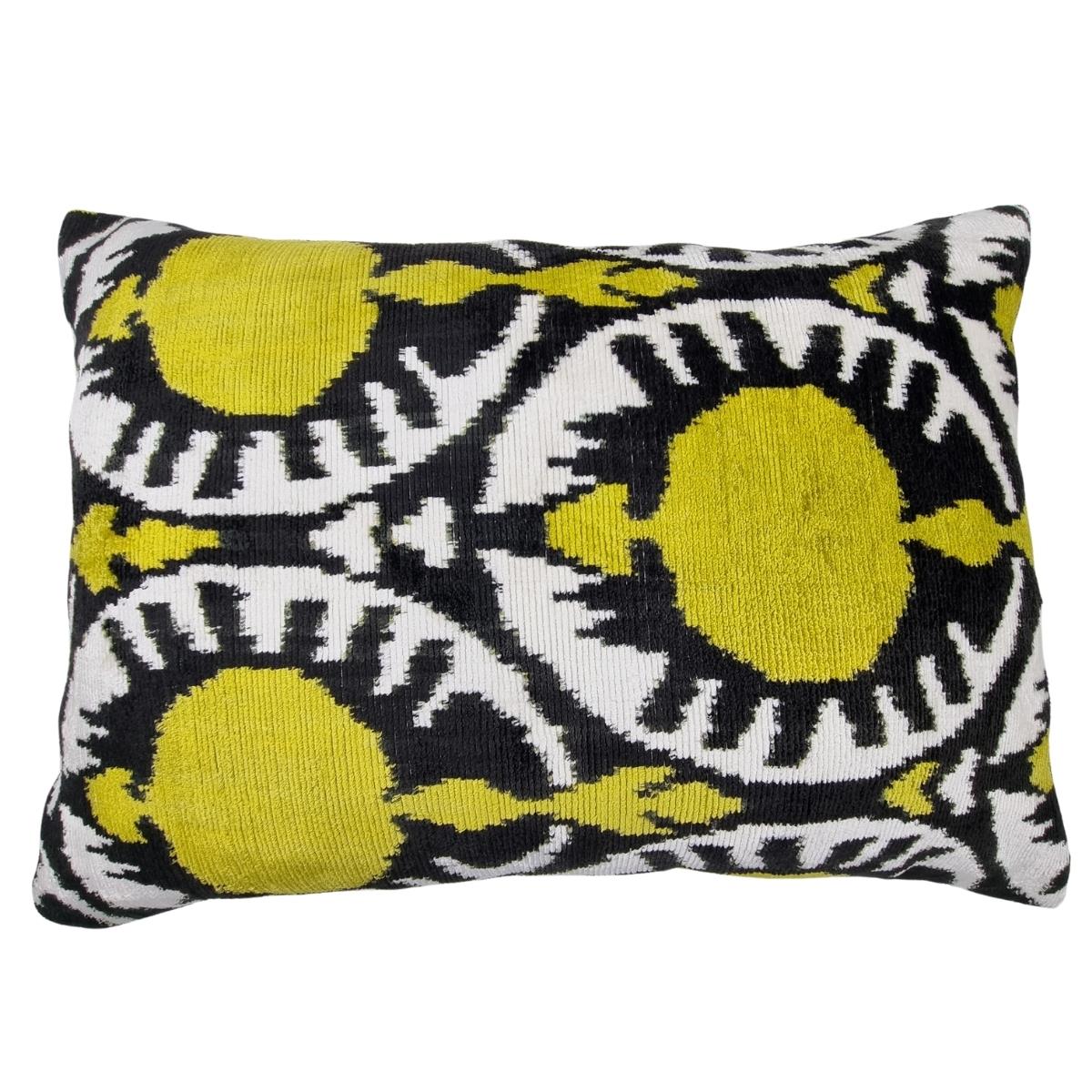 Cushion Cover İkat Ikat Cushion Cover Yellow Nar
