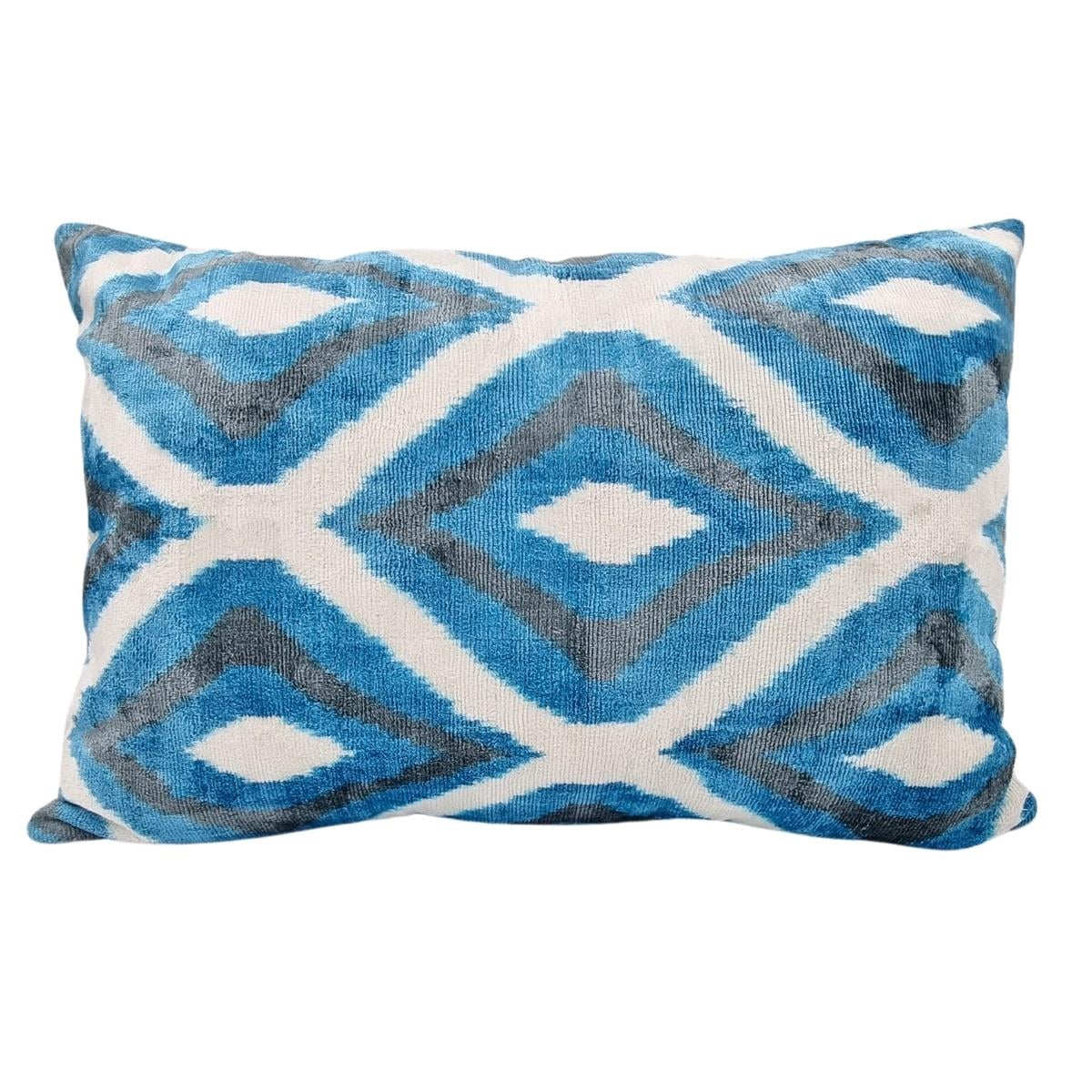 Cushion Cover İkat Ikat Cushion Cover Blue