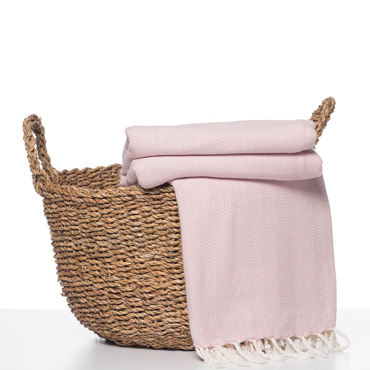 Zigzag Throw Rose Pink