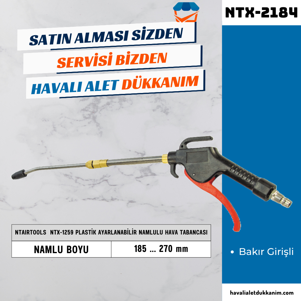 NTAirTools NTX-2184 Plastik Ayarlanabilir Namlulu Hava Tabancası