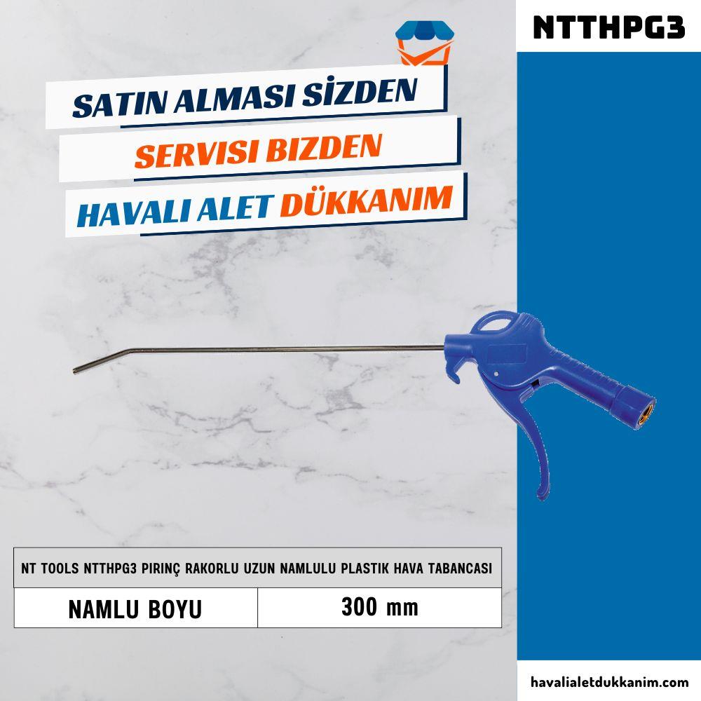 NT Tools NTTHPG3 Pirinç Rekorlu Uzun Namlulu Plastik Hava Tabancası