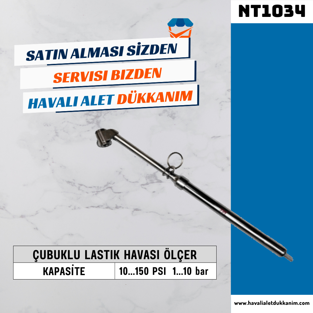 NT Tools NT1034 Çubuklu Lastik Havası Ölçer