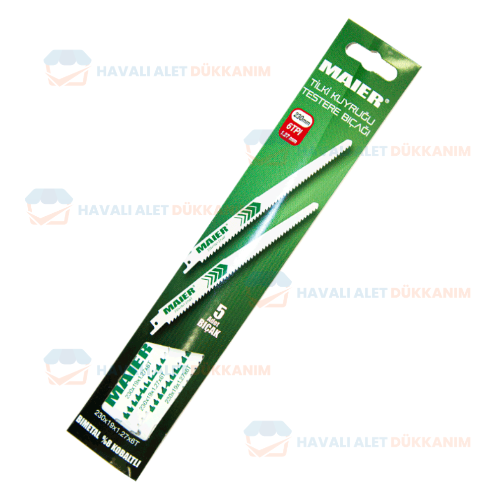 MAIER MTK02 5li Tilki Kuyruğu Ahşap Testere Bıçağı 230 mm