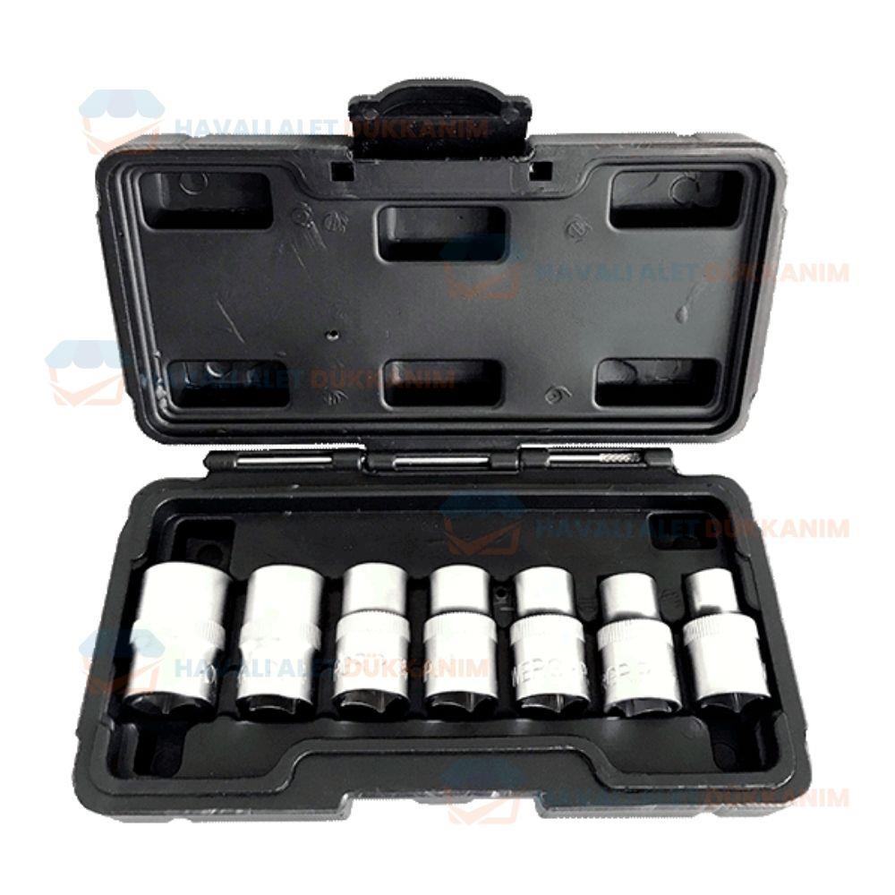 NT Tools NCSET81 CrV E Tipi Torx Lokma Seti 7 Parça 1/2