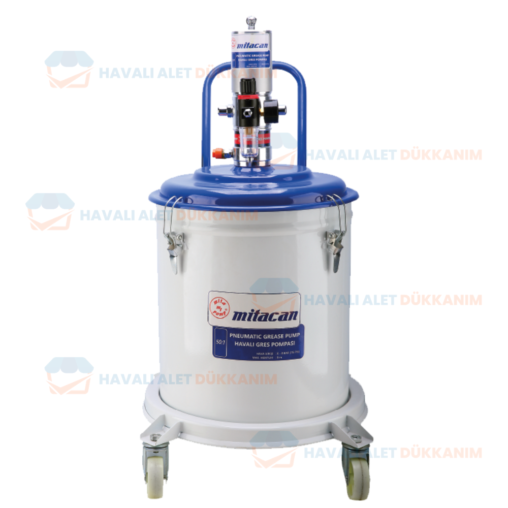 Mitacan Mitapomp MTGP5035 Havalı Gres Pompası 35 Kg Depolu 50:1