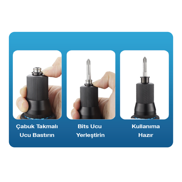 EMAX ET-3165 Havalı Düz Tornavida Shut-Off 6 mm