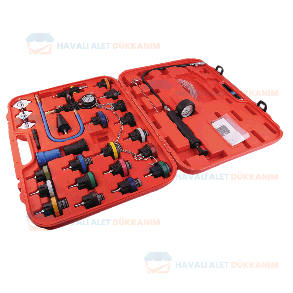 NT Tools NTH1040 28 Parça Radyatör ve Soğutma Sistemi Basınç Test Cihazı
