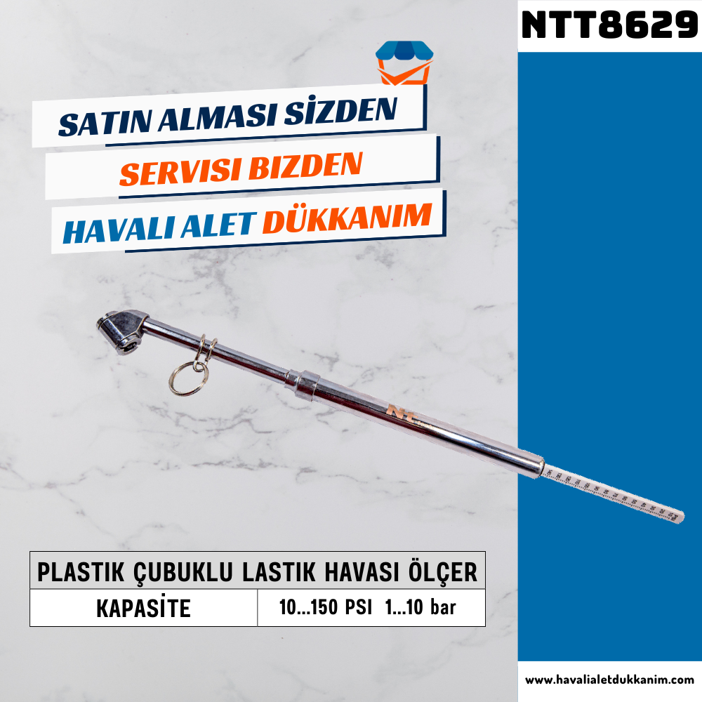 NT Tools NTT8629 Plastik Çubuklu Lastik Havası Ölçer