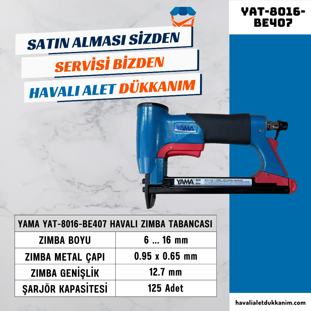 YAMA YAT-8016-BE407 Havalı Zımba Tabancası