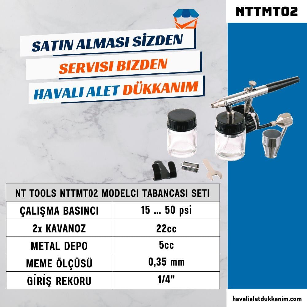 NT Tools NTTMT02 Modelci Tabancası (Airbrush) Seti