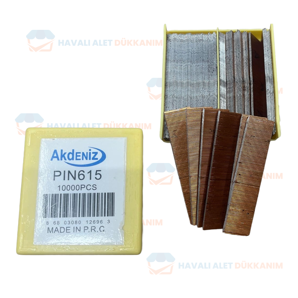 Akdeniz Pin Çivi 23 GA 06x15 mm 10.000 Adet/Kutu