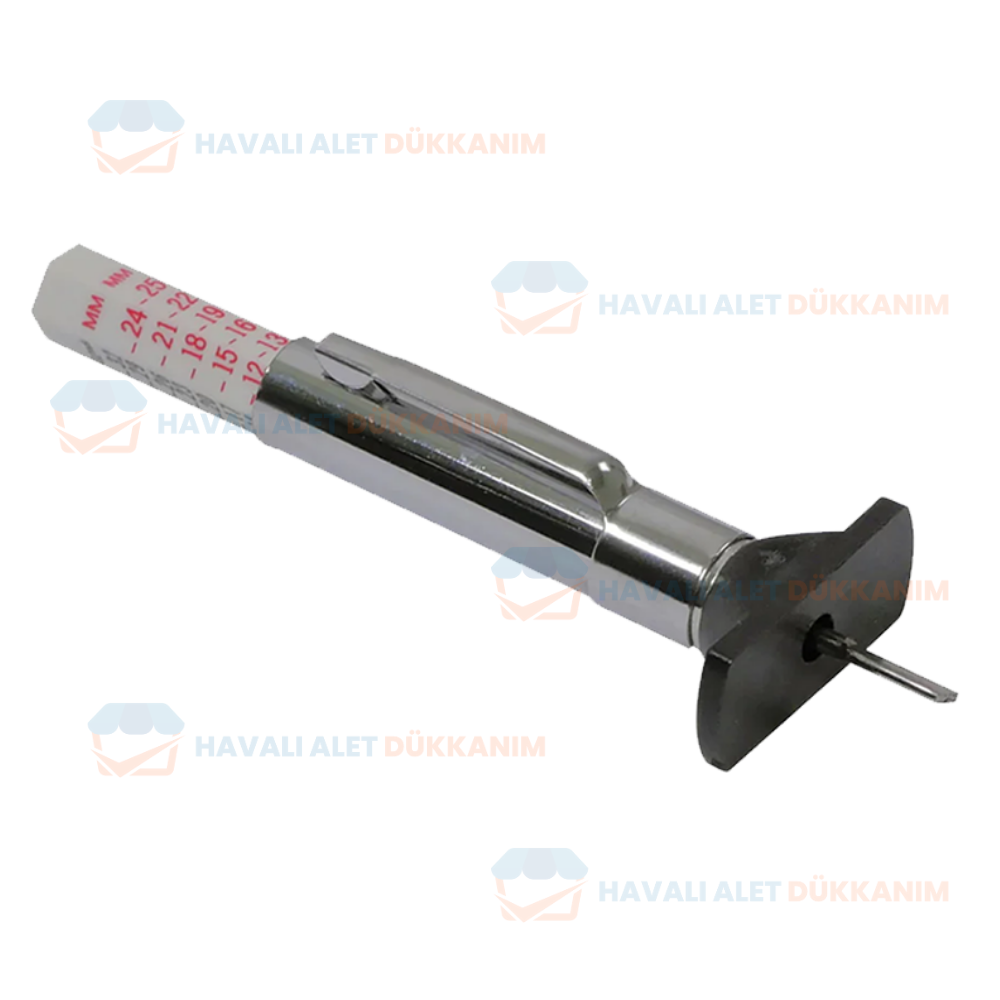 NT Tools NTT109 Metal Gövde Lastik Dişi Derinlik Kumpası 0-25 mm