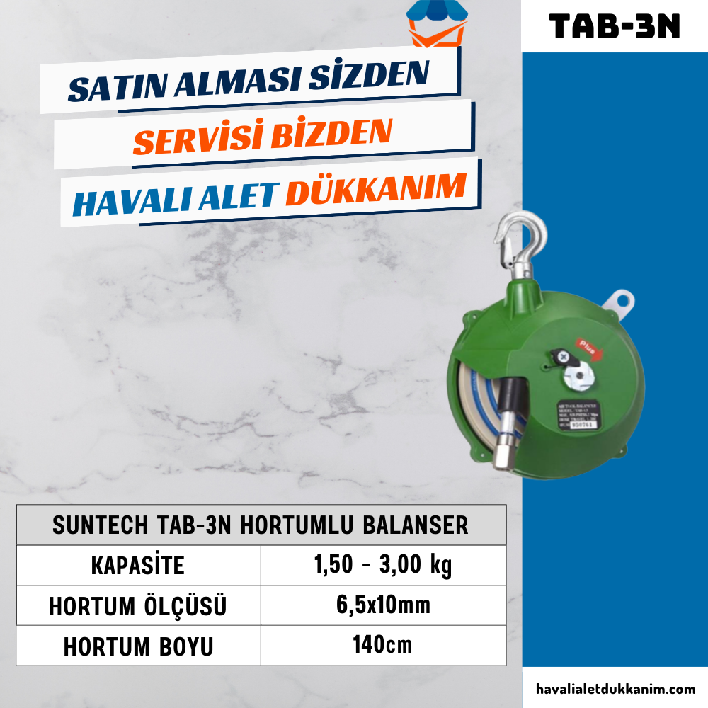 SUNTECH TAB-3N Hortumlu Balanser 1,50 - 3,00 Kg