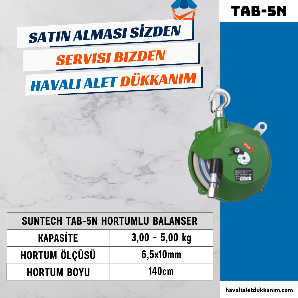 SUNTECH TAB-5N Hortumlu Balanser 3,00 - 5,00 Kg