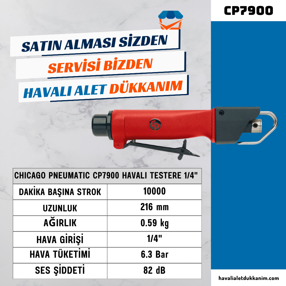 Chicago Pneumatic CP7900 Havalı Testere 1/4