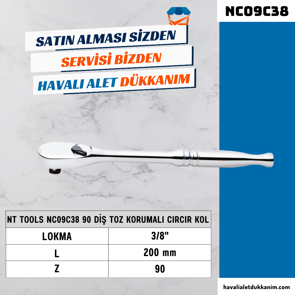 Crv 90 Diş Toz Korumalı Cırcır Kol