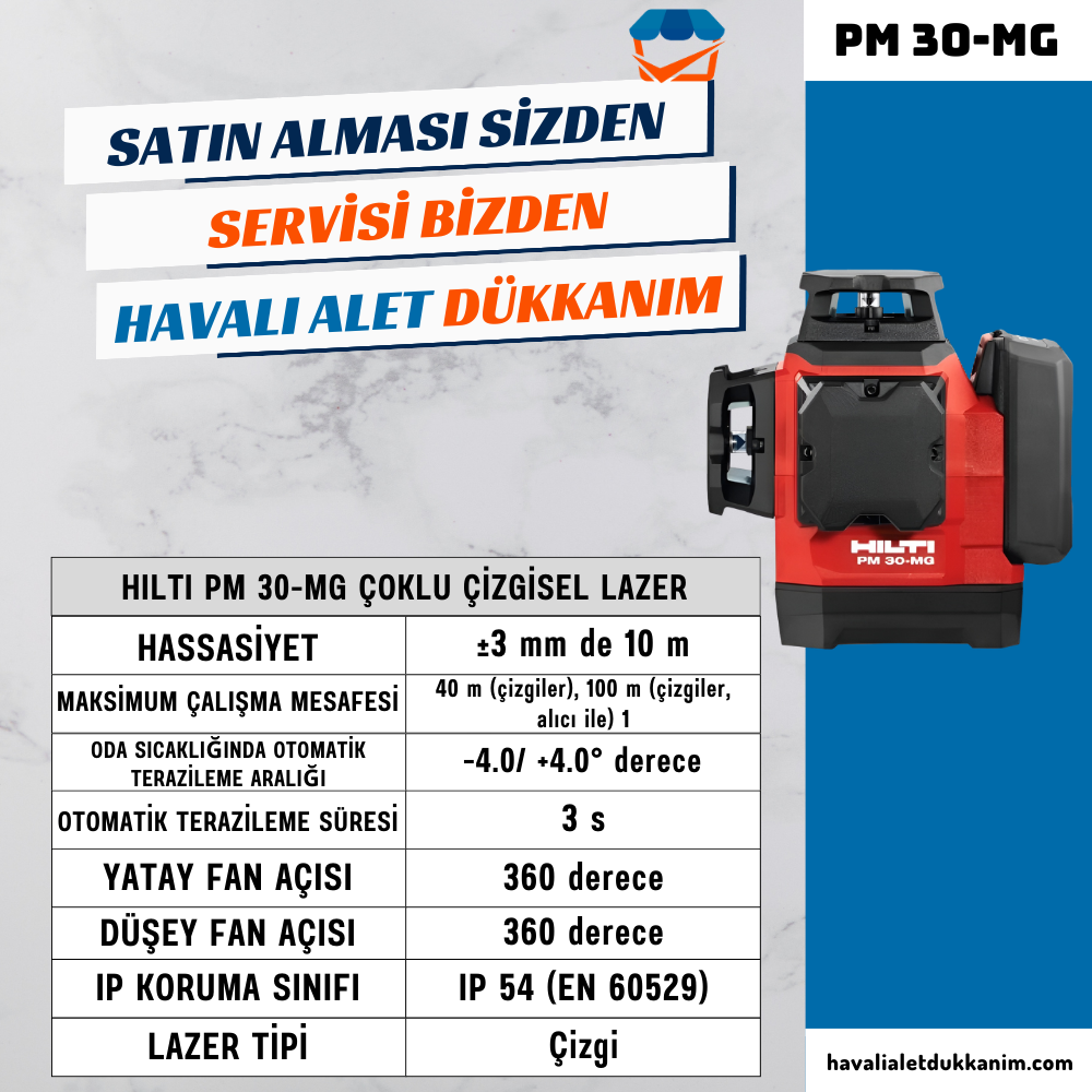 HILTI PM 30-MG Çoklu Çizgisel Lazer